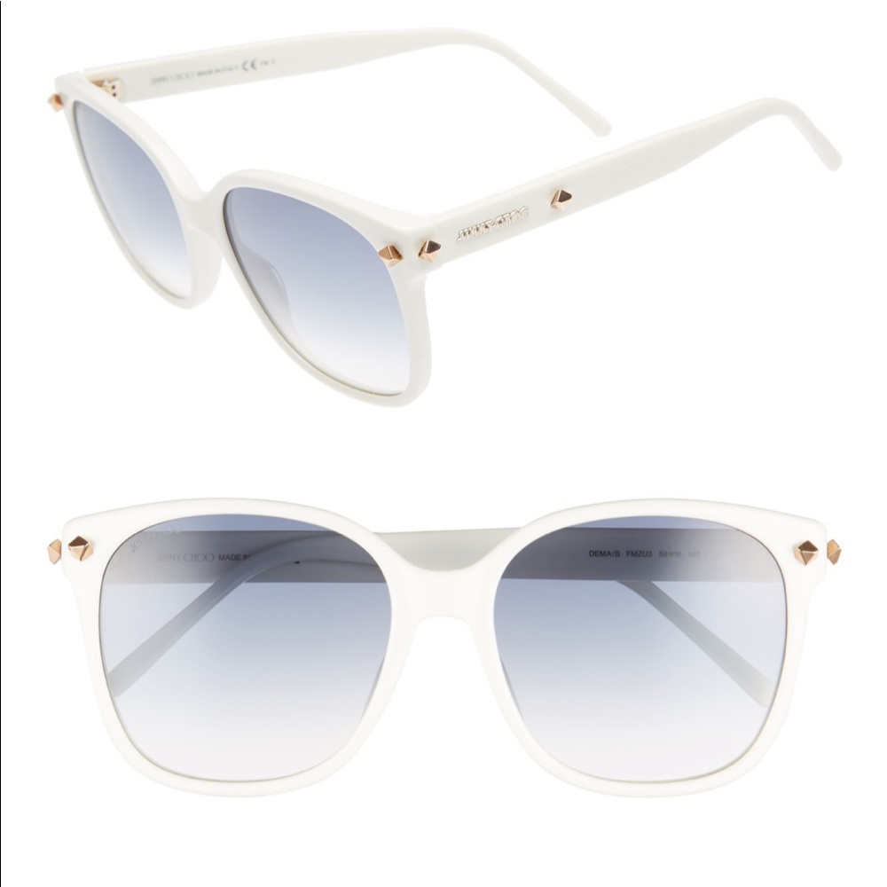 🚫SOLD🚫Jimmy Choo White and Gold Sunglasses